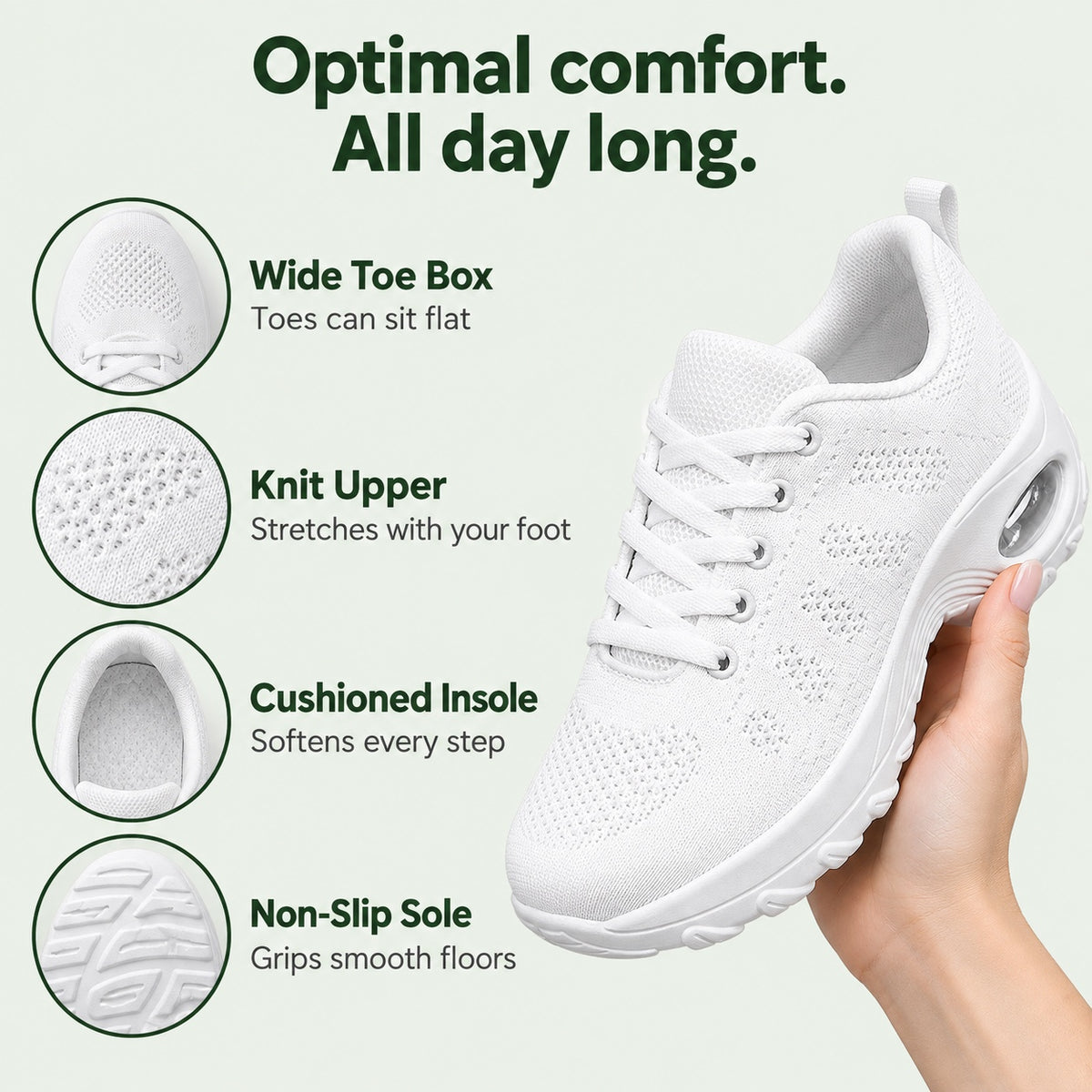 Aimee – Women's Nursing Sneakers, features