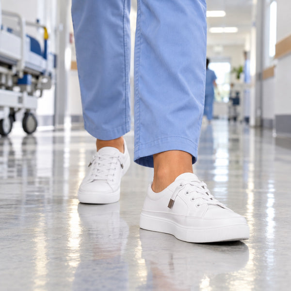 Allison – Women's Nursing Sneakers, worn on a walk
