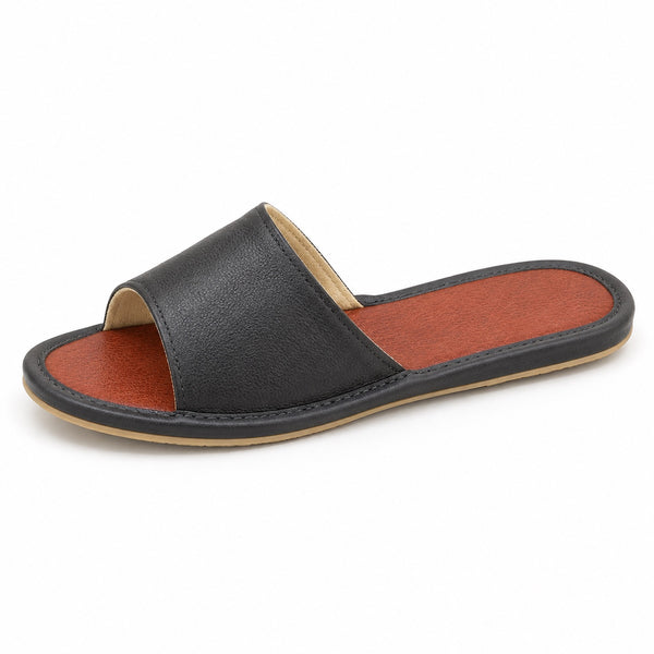 Alma – Women's Wide Toe Box Slippers in 515 Black