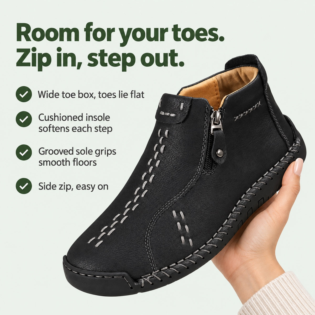 Anne – Women's Comfort Boots, key benefits