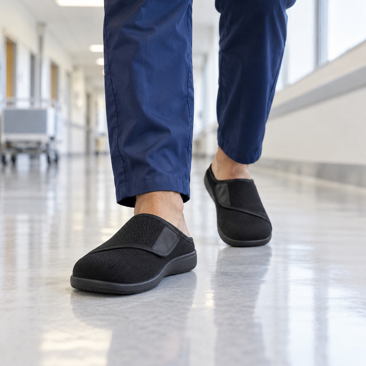 Armstrong – Unisex Nursing Shoes, worn on a walk