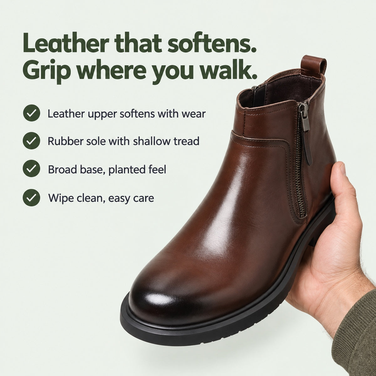 Arnold – Men's Comfort Boots, key benefits
