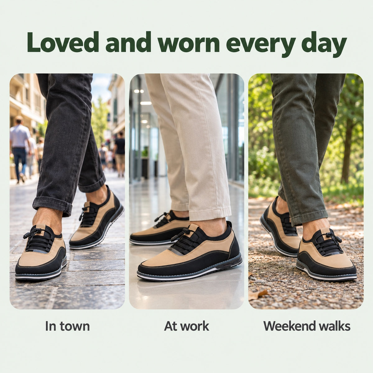 Arturo – Men's Non-Slip Shoes, worn every day