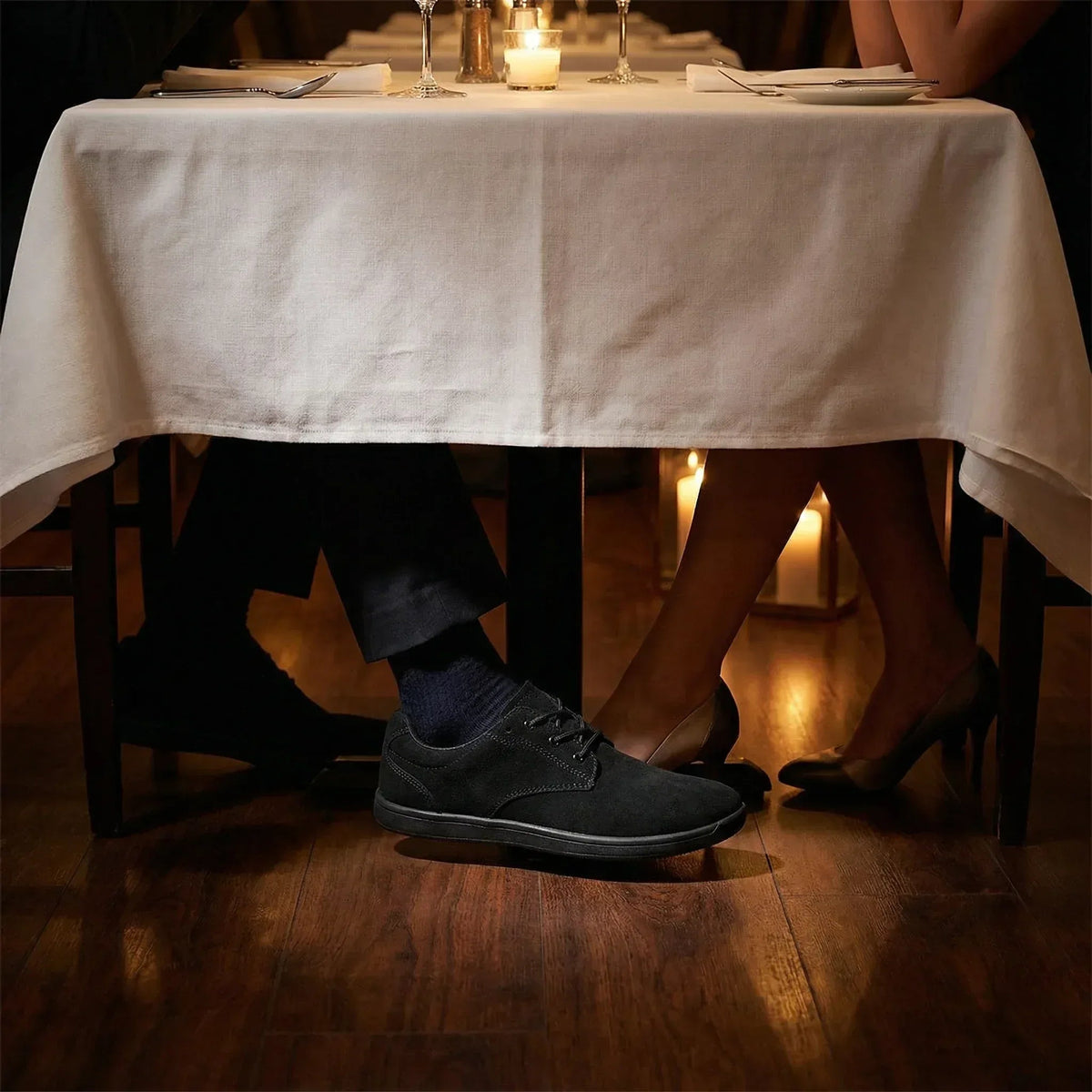 Haven – Premium Suede & Wide-Fit Barefoot Derby