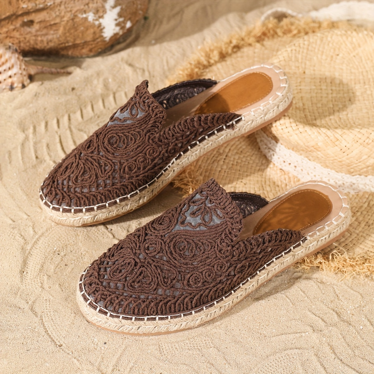 Bonnie | Woven Slip-On Mules