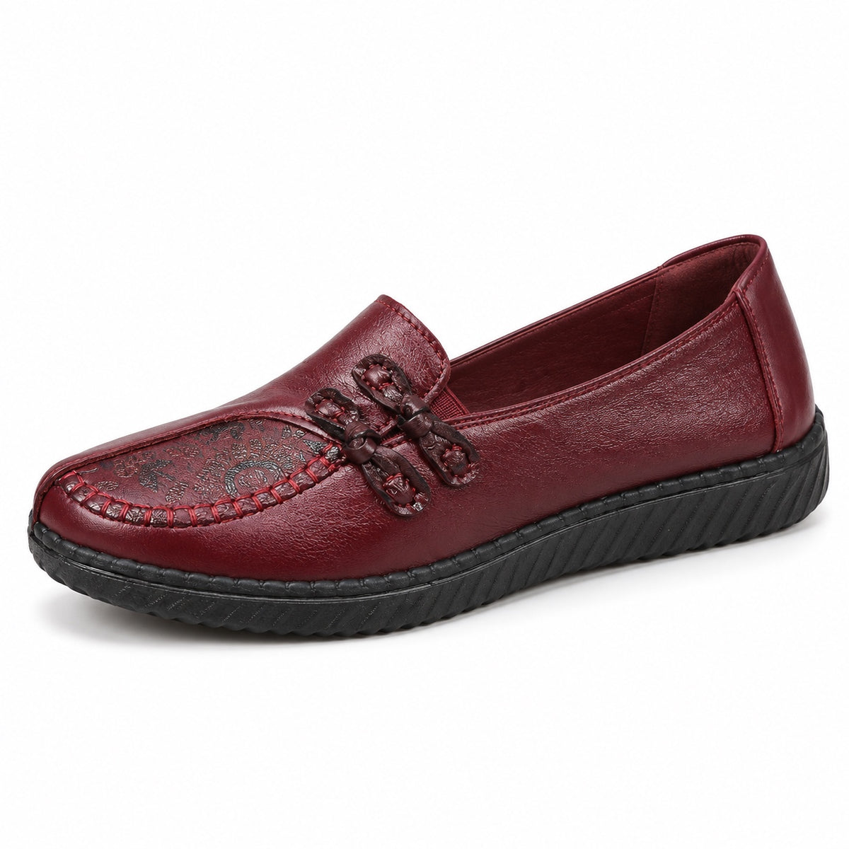 Banks – Unisex Slip-On Loafers in Red