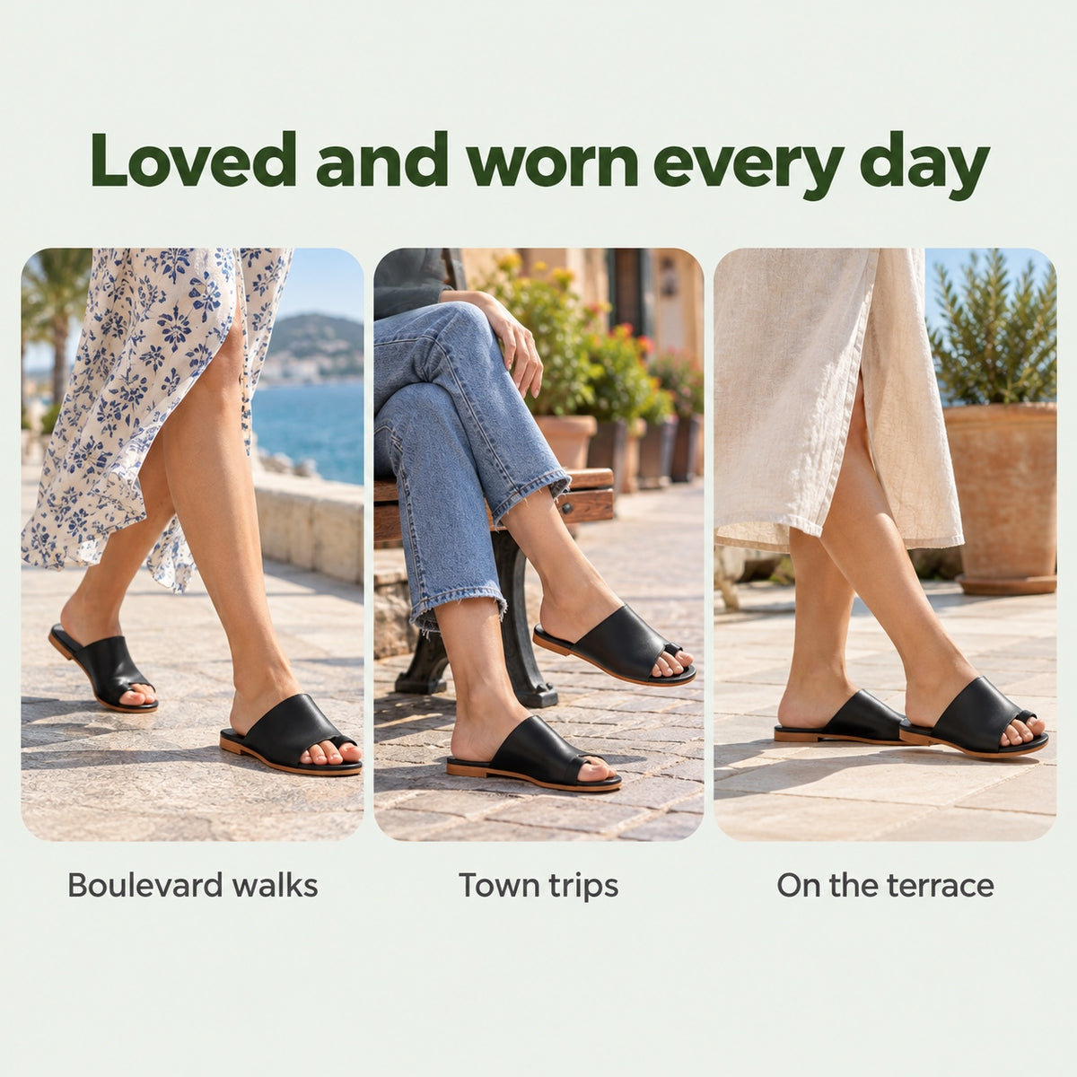 Barnett – Unisex Wide Toe Box Sandals, worn every day