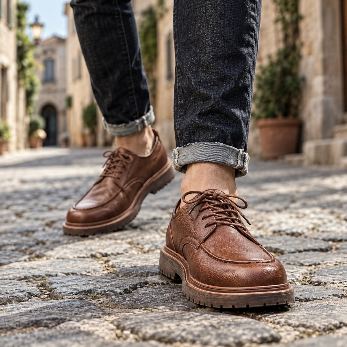 Barry – Men's Non-Slip Shoes, worn on a walk