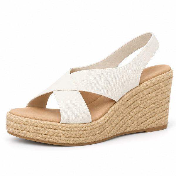 Beck – Unisex Wide Toe Box Sandals in White