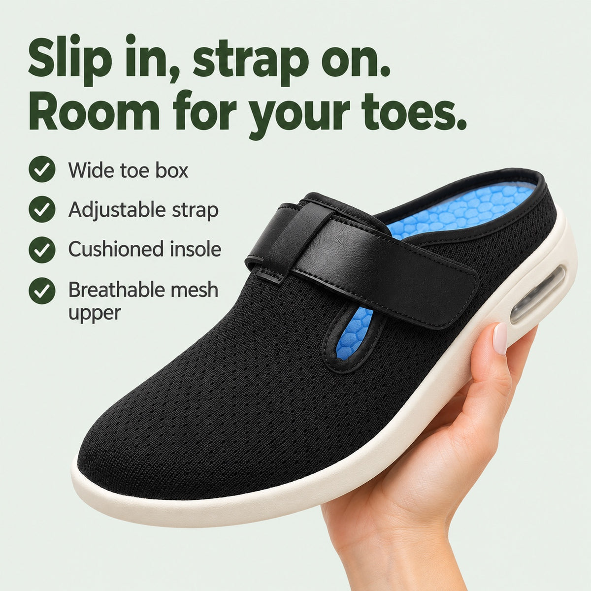 Becky – Women's Wide Toe Box Shoes, key benefits