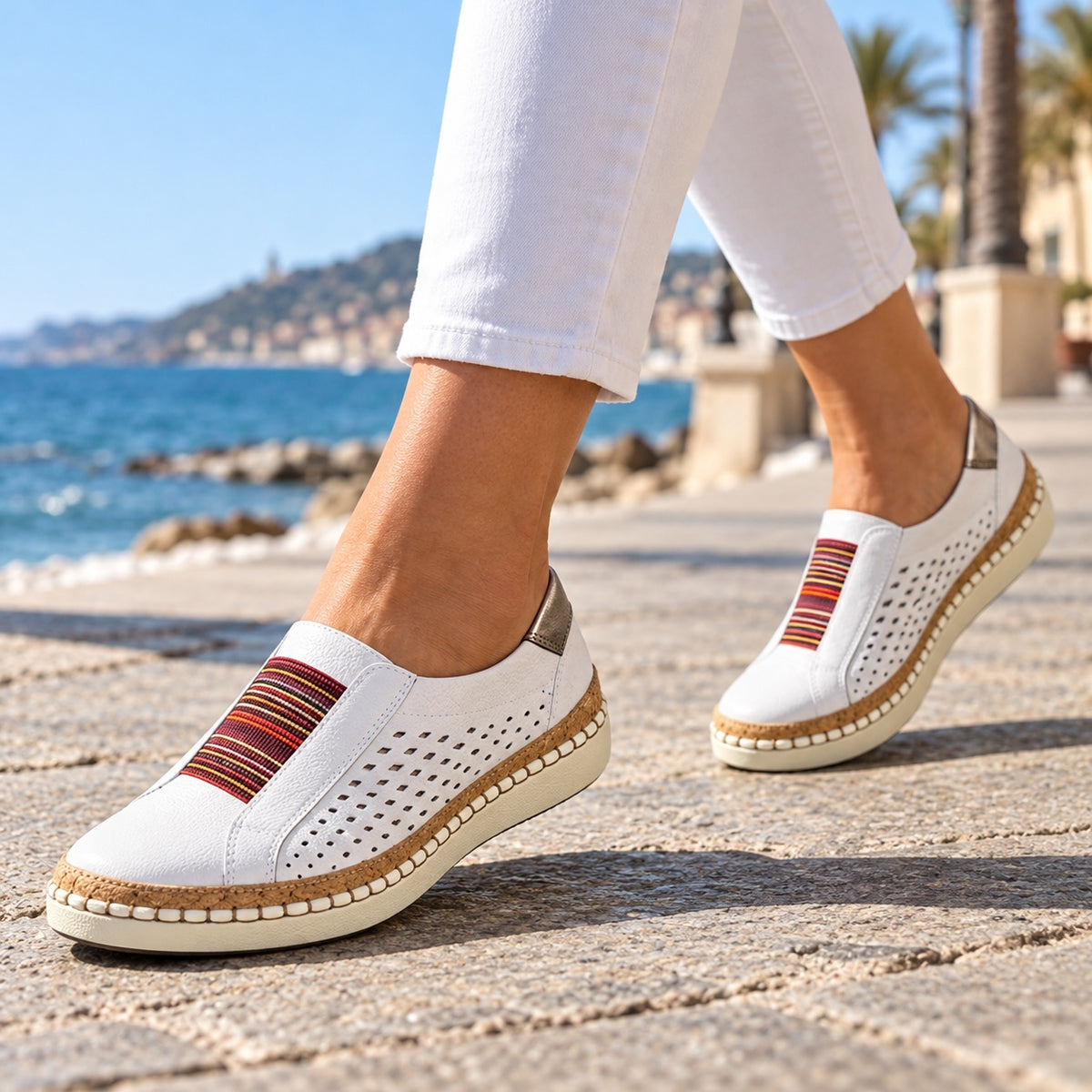 Bertha – Women's Arch Support Sneakers, worn on a walk