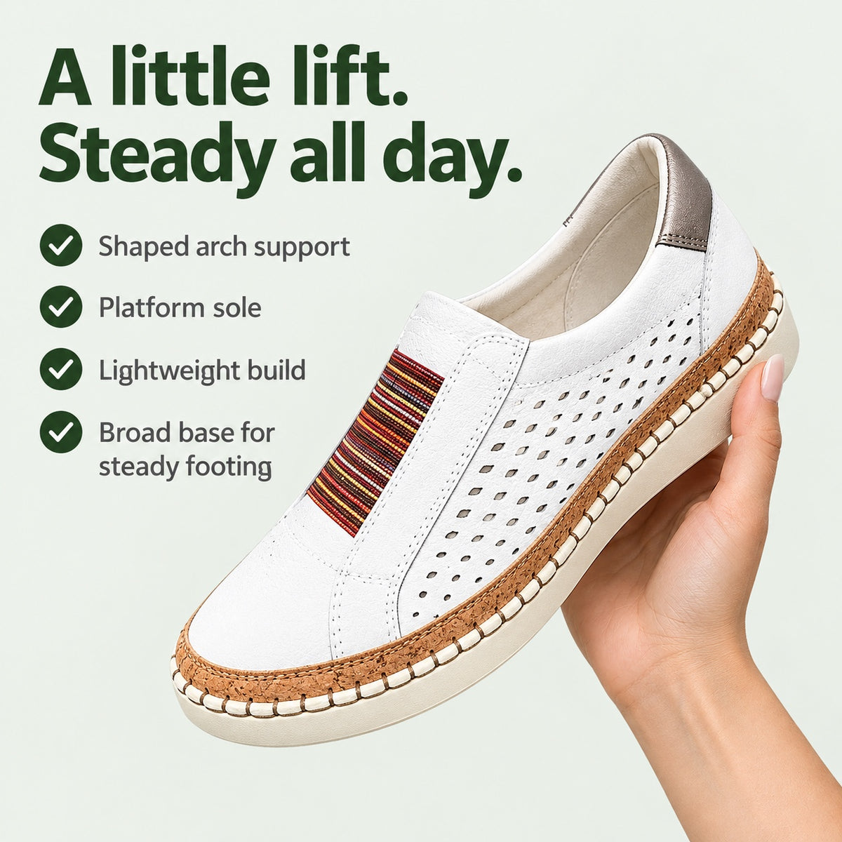 Bertha – Women's Arch Support Sneakers, key benefits