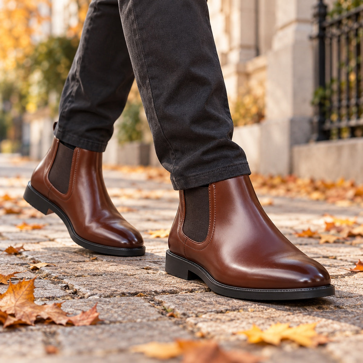 Bowen – Unisex Comfort Boots, worn on a walk