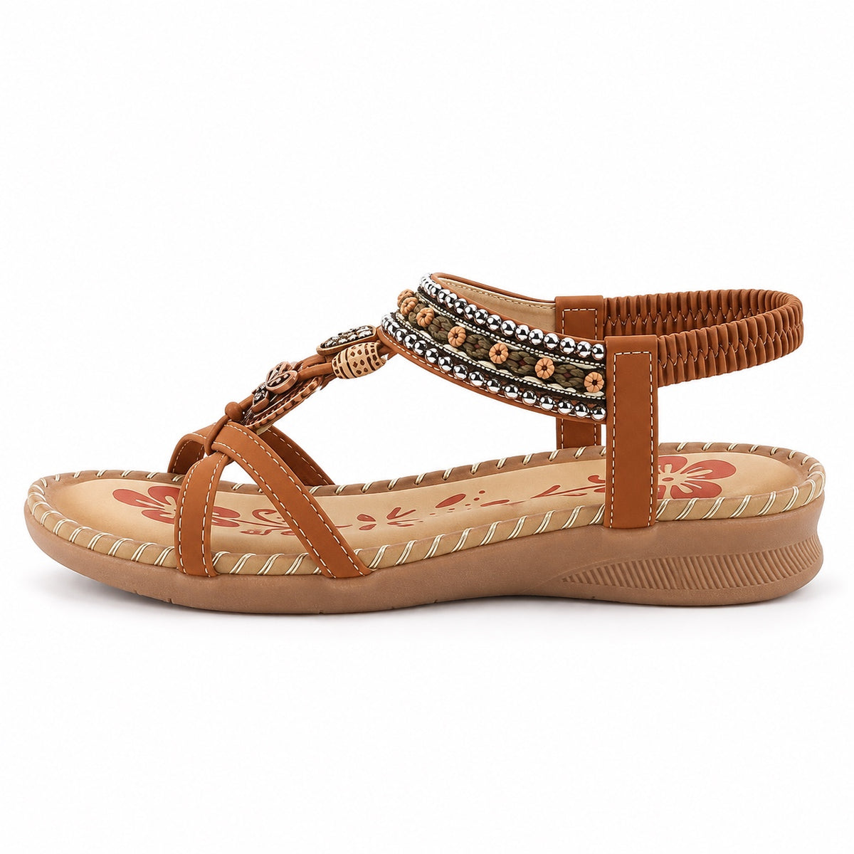 Brewer – Unisex Wide Toe Box Sandals in Brown