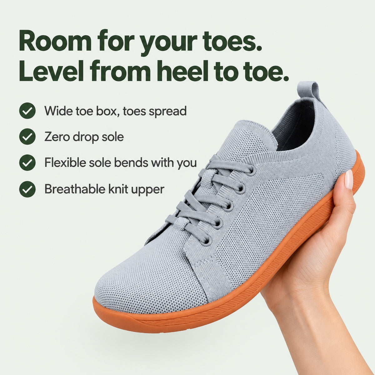 Burns – Unisex Wide Toe Box Sneakers, key benefits