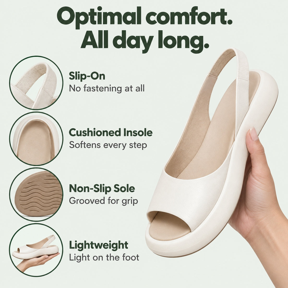 Caldwell – Women's Comfortable Sandals, features