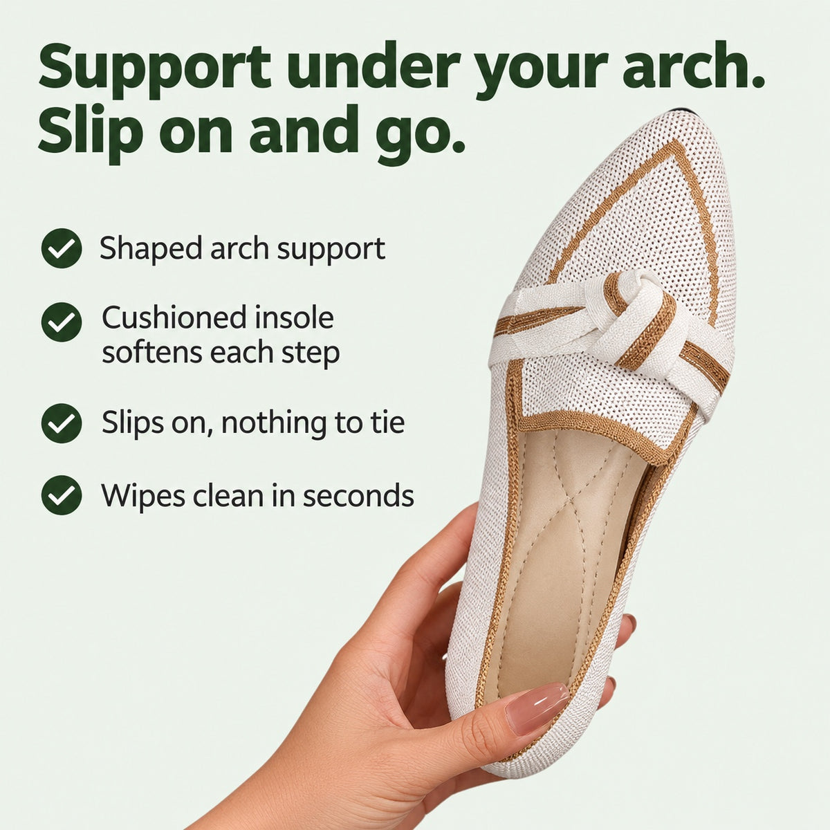 Cannon – Women's Arch Support Loafers, key benefits