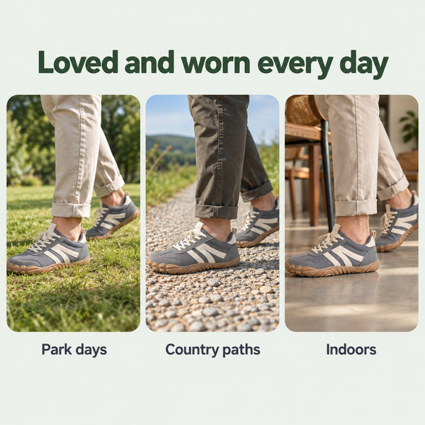 Carey – Unisex Barefoot Shoes, worn every day