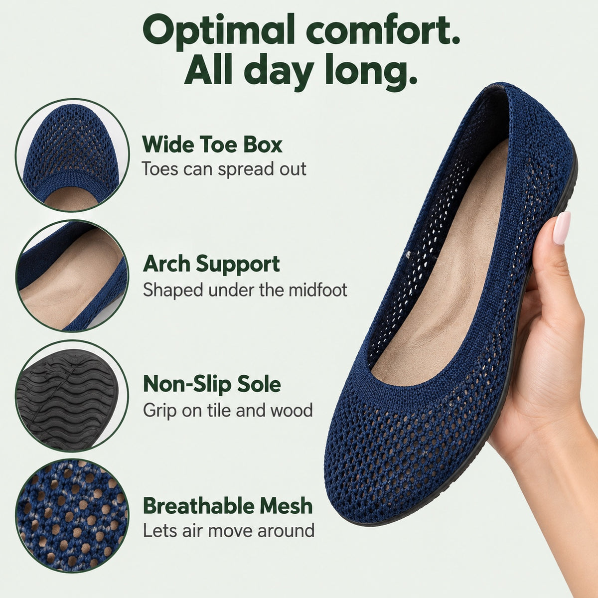 Caroline – Women's Arch Support Loafers, features