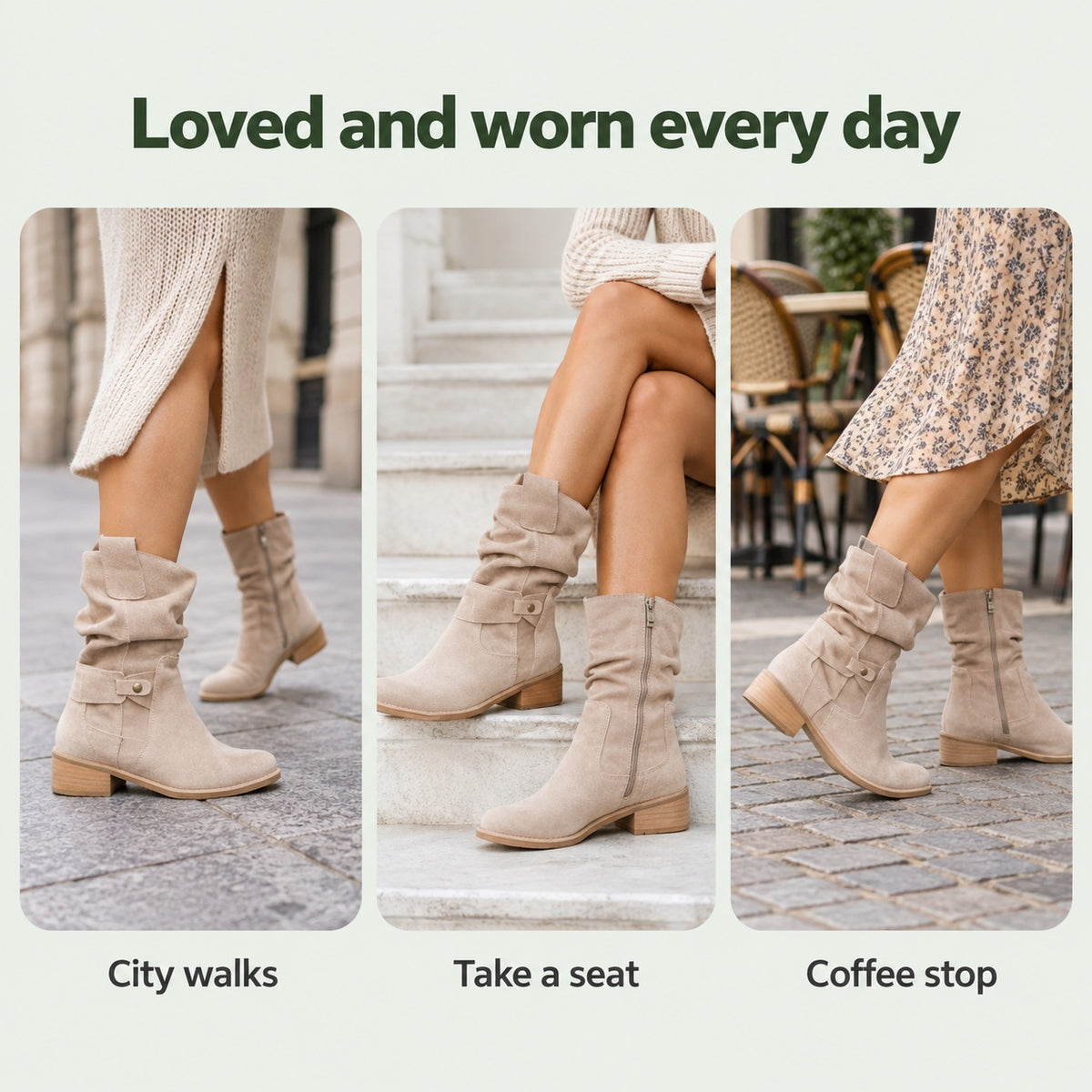 Cassandra – Women's Wide Calf Boots, worn every day