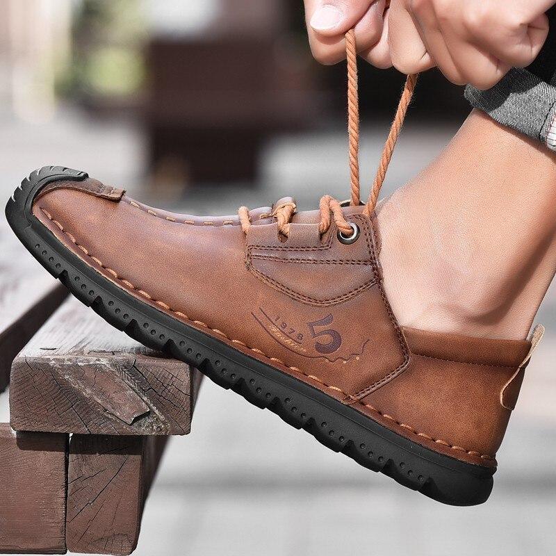 Bunion Loafers for Men — Leather Slip-On, Cushioned, Soft Forefoot Fit
