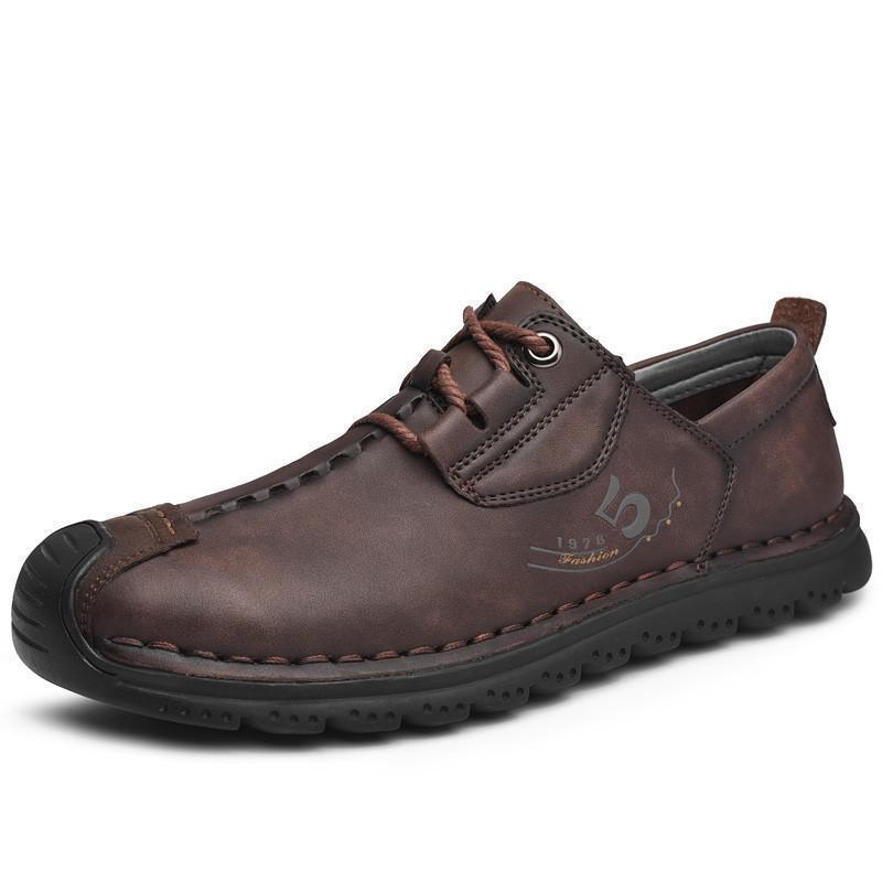 Bunion Loafers for Men — Leather Slip-On, Cushioned, Soft Forefoot Fit