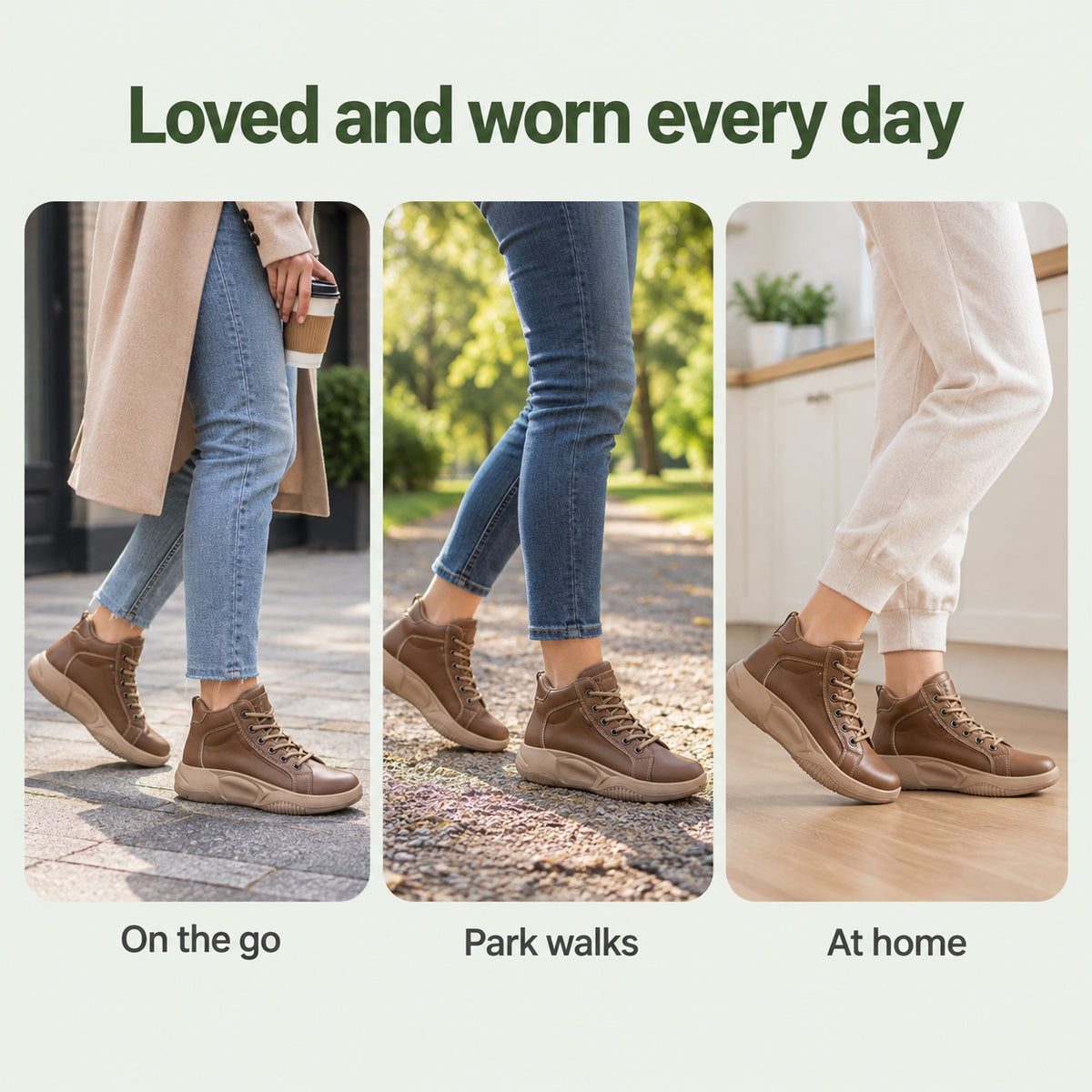 Cecilia – Women's Plantar Fasciitis Sneakers, worn every day