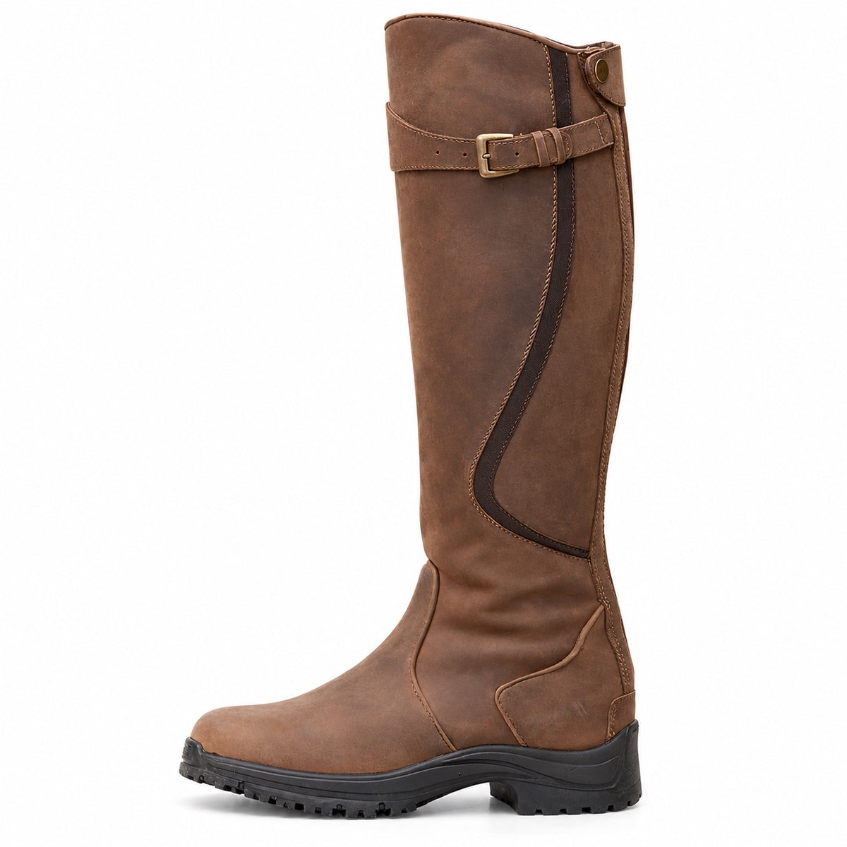 Celia – Women's Wide Calf Boots in Brown
