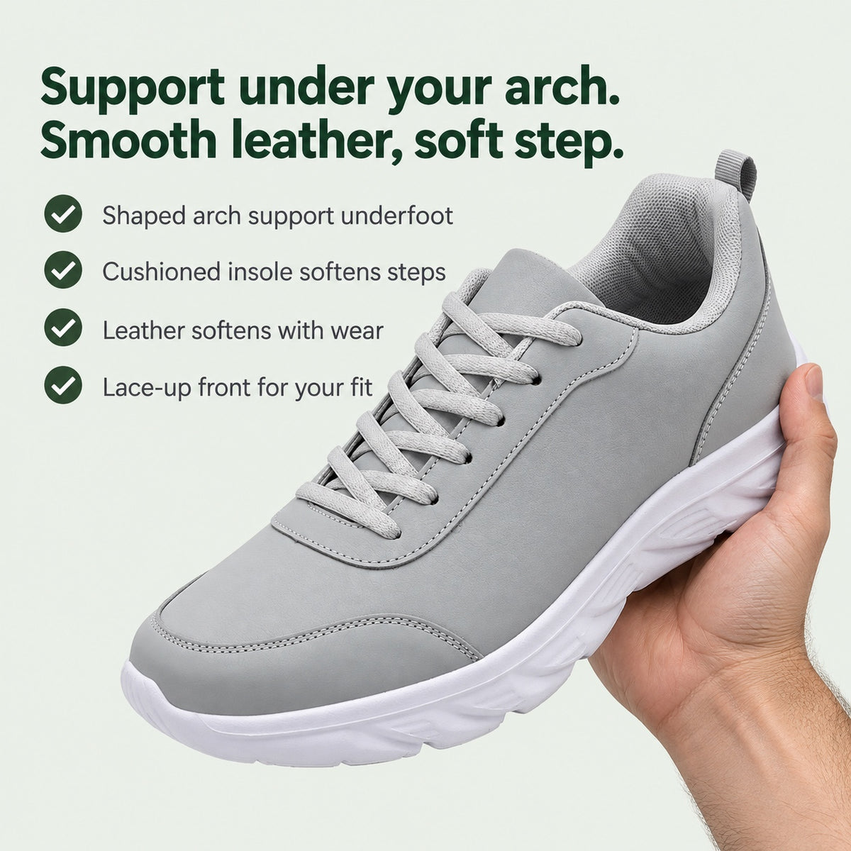 Chad – Men's Arch Support Sneakers, key benefits