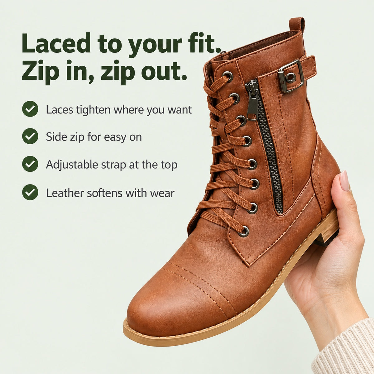 Charlene – Women's Comfort Boots, key benefits