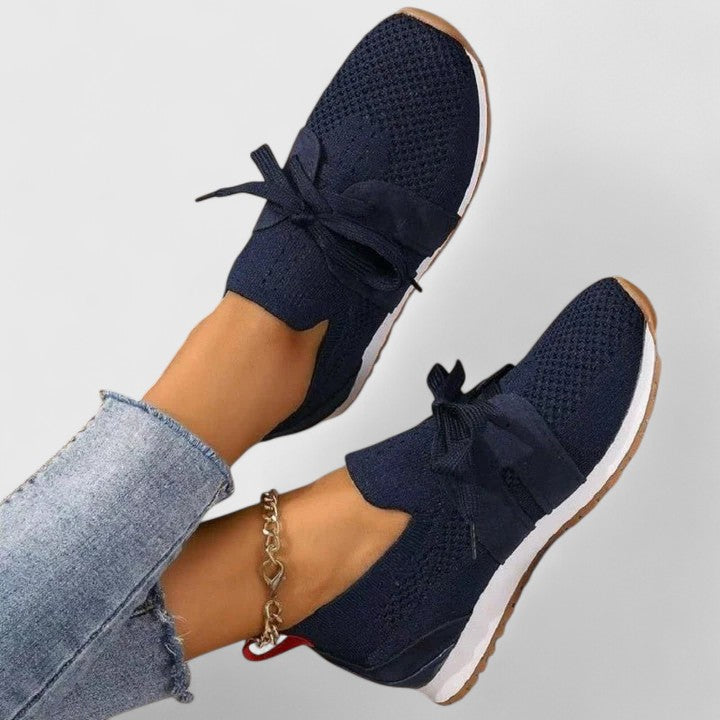 Qadira | Lace-Up Knit Sneaker for Women