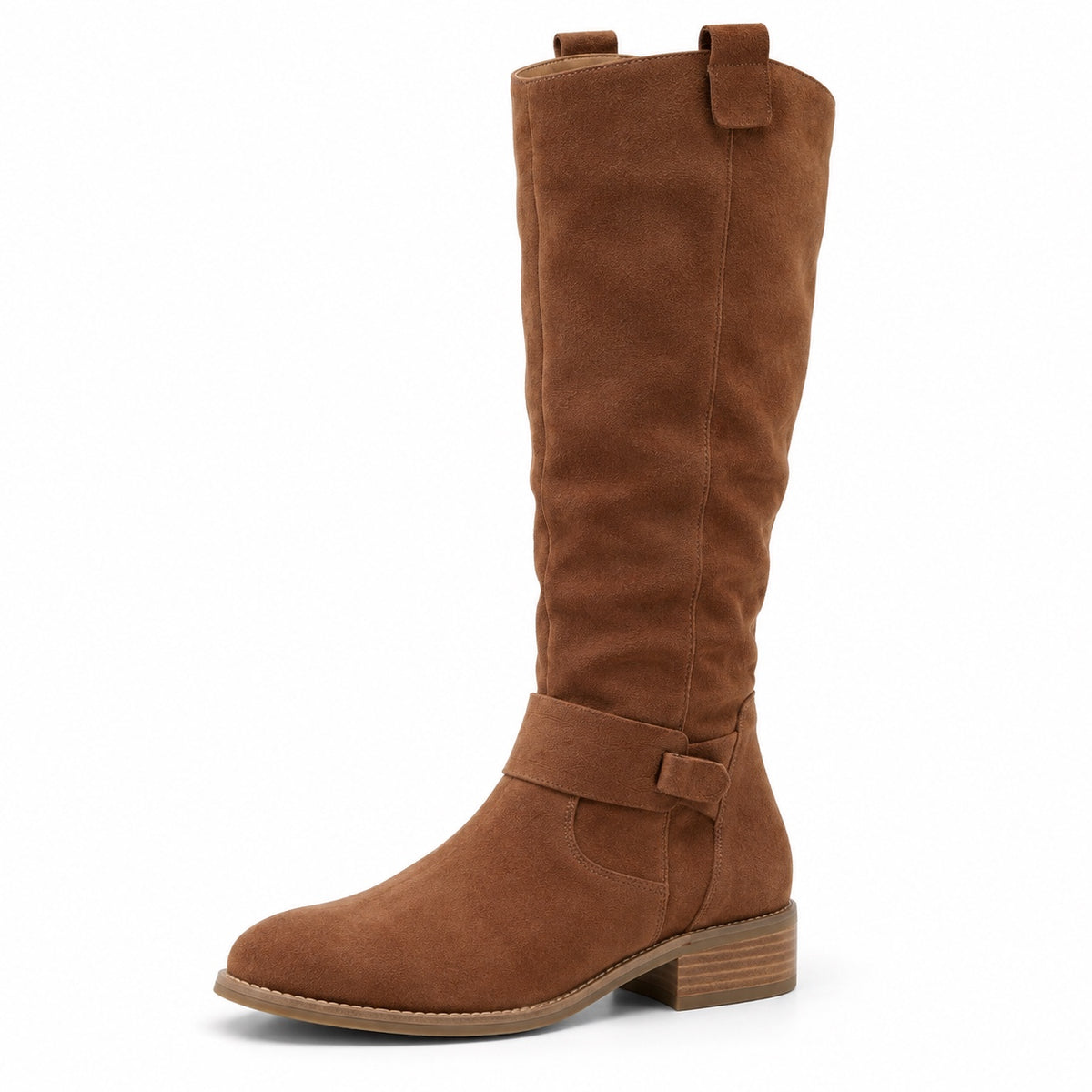 Cindy – Women's Wide Calf Boots in Brown