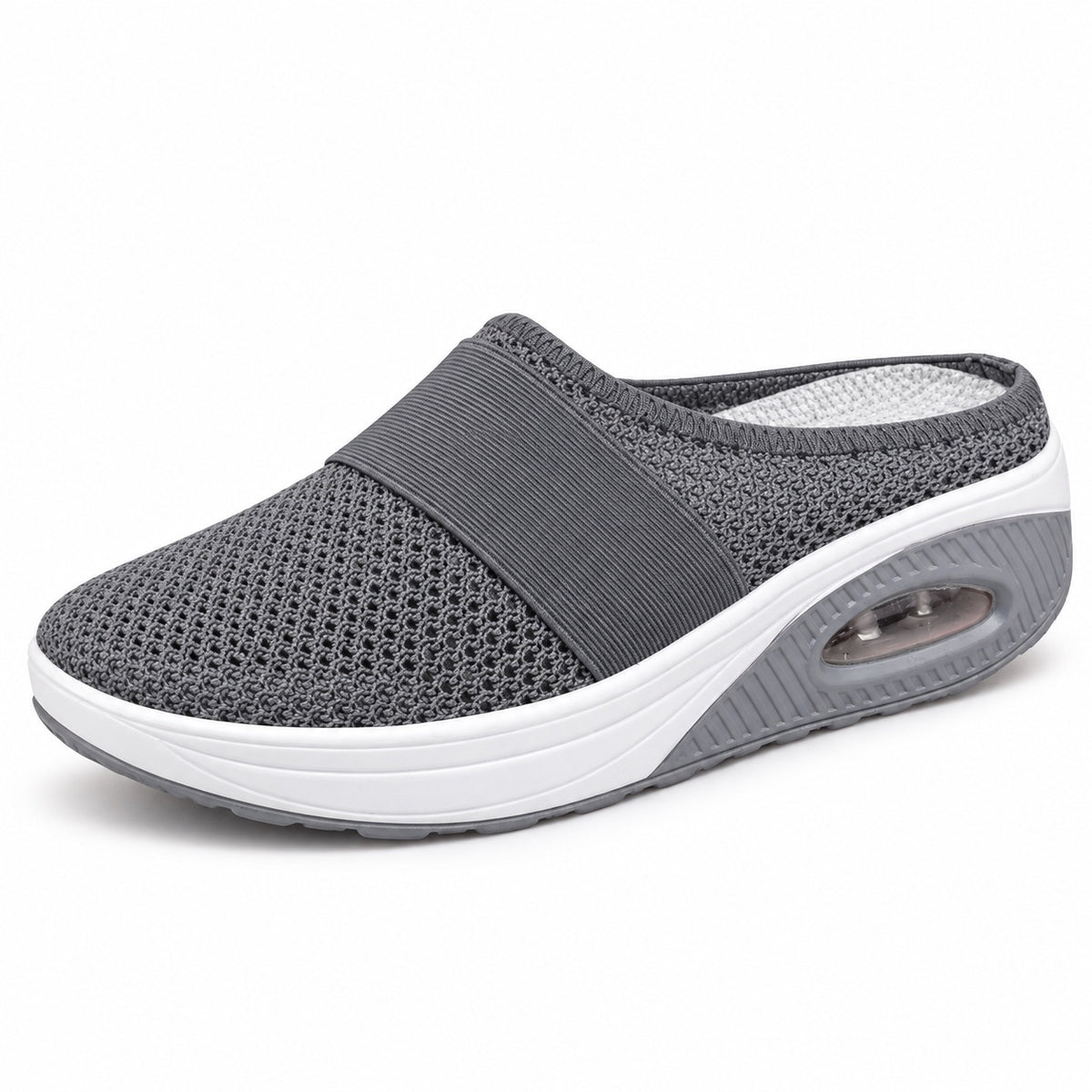 Claudia – Women's Wide Toe Box Shoes in Gray