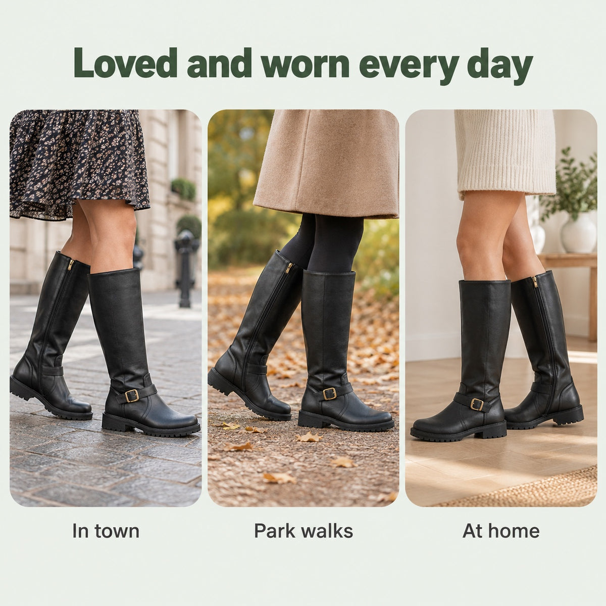 Cobb – Women's Wide Calf Boots, worn every day