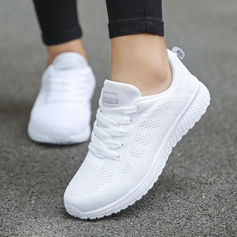 Comfortable Sneakers For Women | Mesh Breathable Arch Support Lace-Up