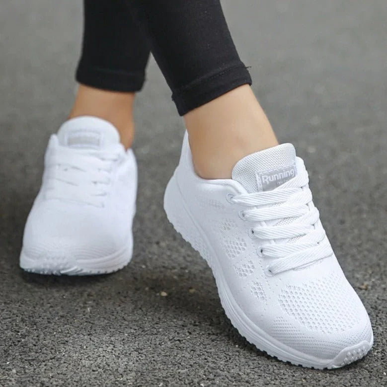 Comfortable Sneakers For Women | Mesh Breathable Arch Support Lace-Up