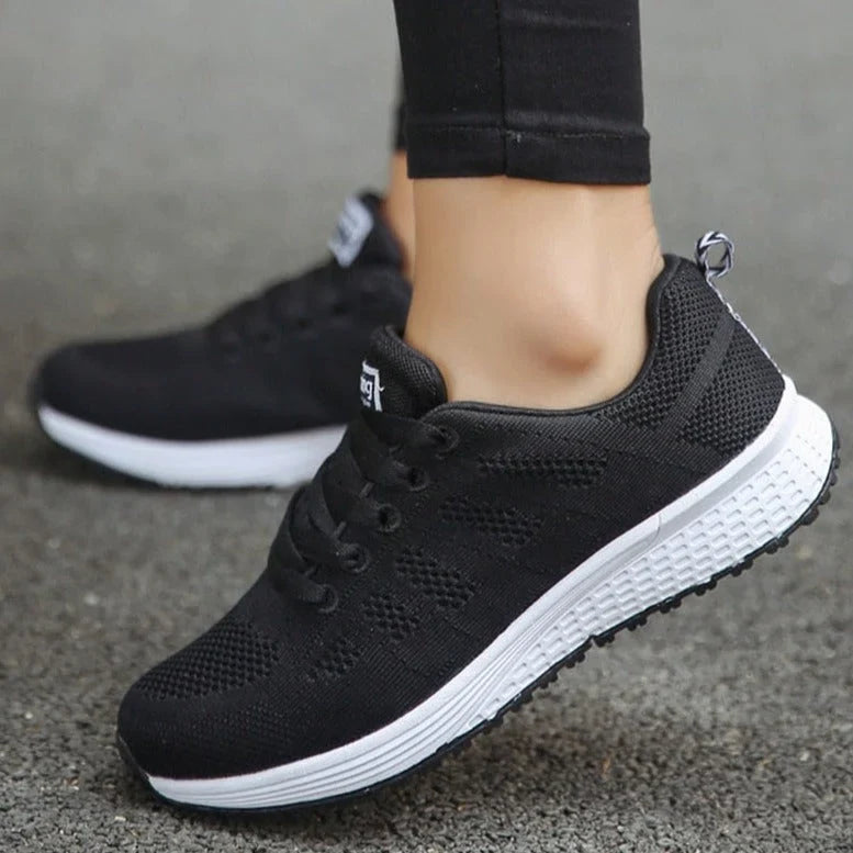 Comfortable Sneakers For Women | Mesh Breathable Arch Support Lace-Up
