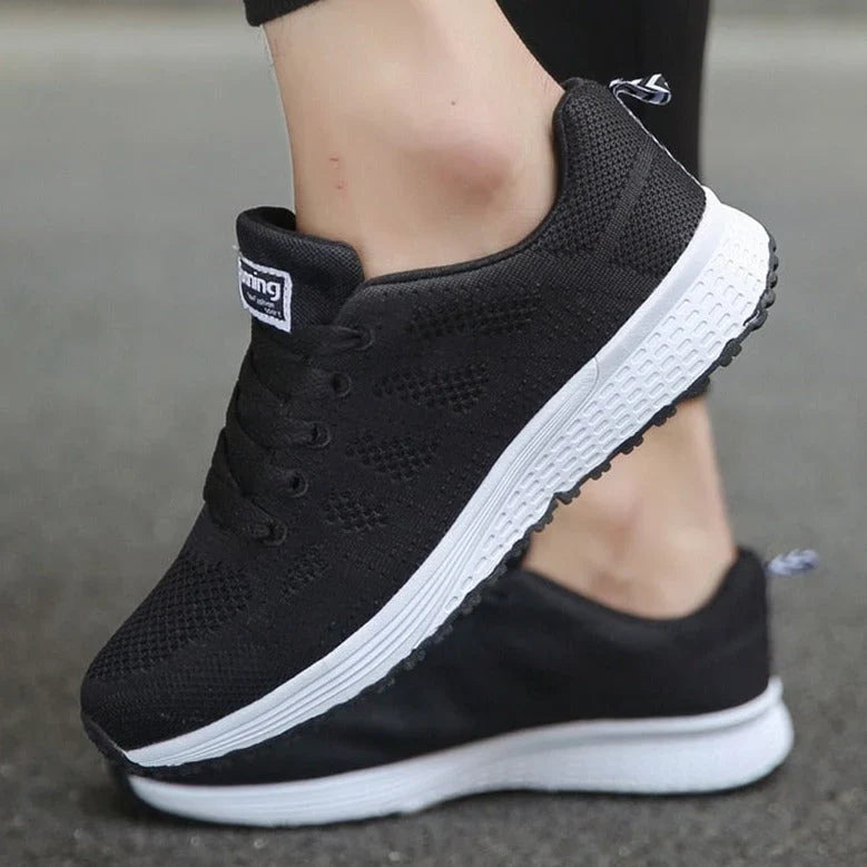 Comfortable Sneakers For Women | Mesh Breathable Arch Support Lace-Up
