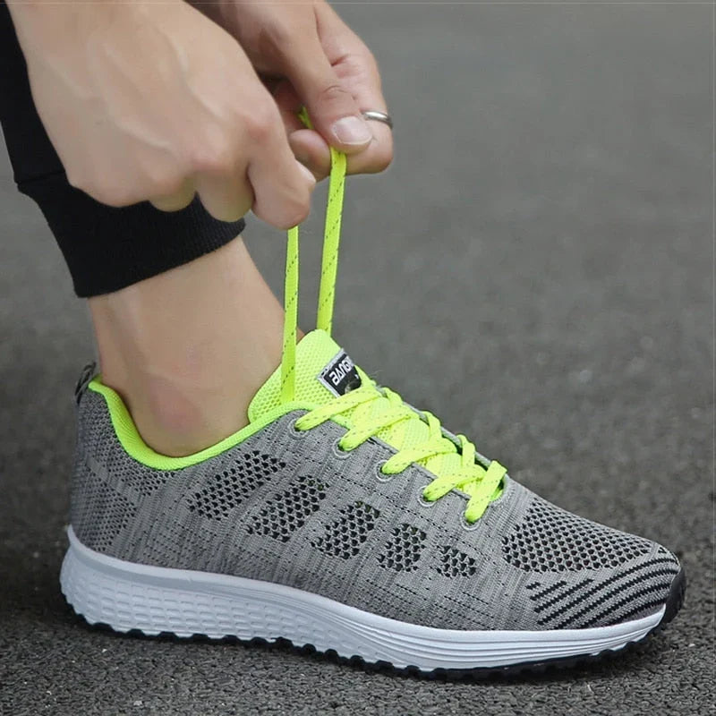 Comfortable Sneakers For Women | Mesh Breathable Arch Support Lace-Up