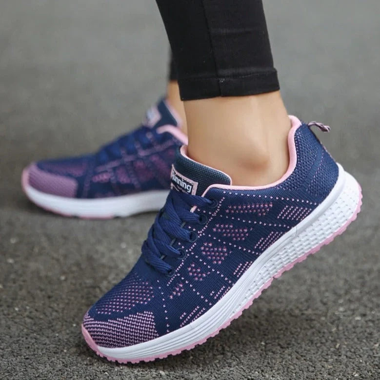 Comfortable Sneakers For Women | Mesh Breathable Arch Support Lace-Up