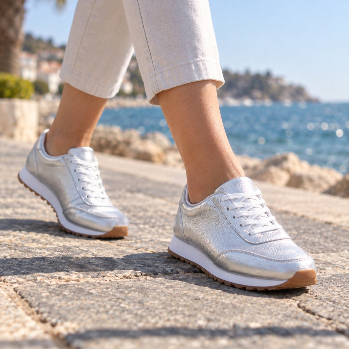 Cooper – Unisex Orthopedic Sneakers, worn on a walk