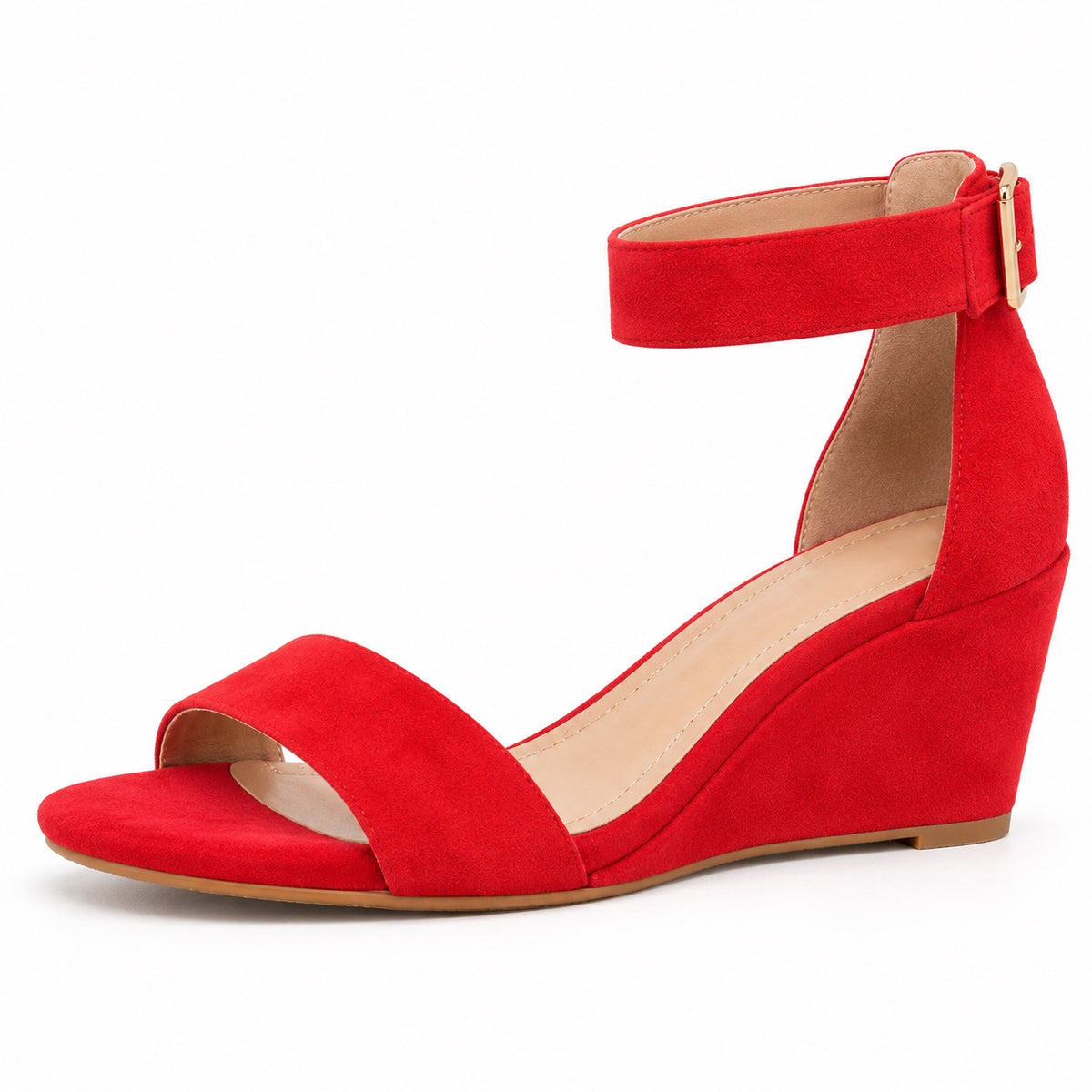 Cora – Women's Wide Toe Box Sandals in Red