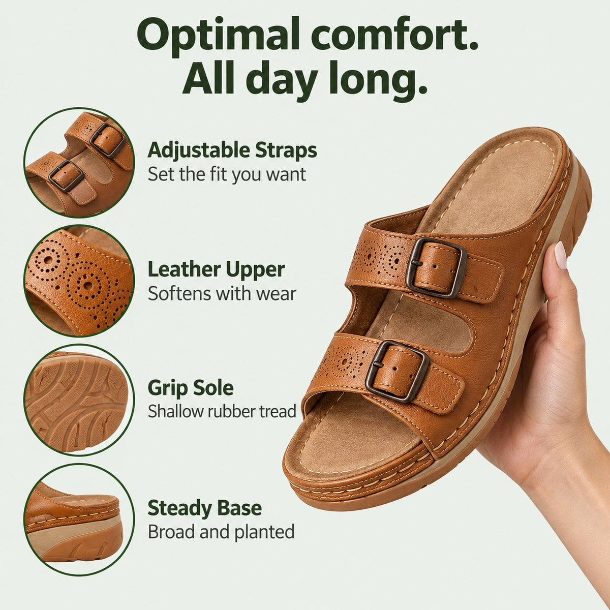 Curry – Women's Comfortable Sandals, features