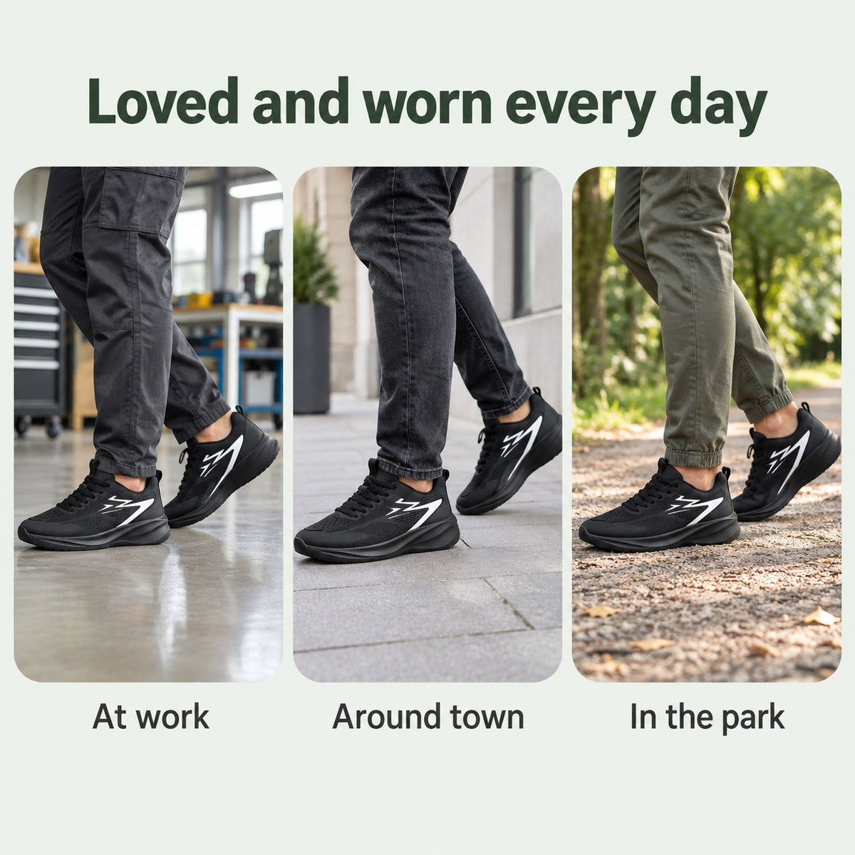 Damon – Men's Non-Slip Shoes, worn every day