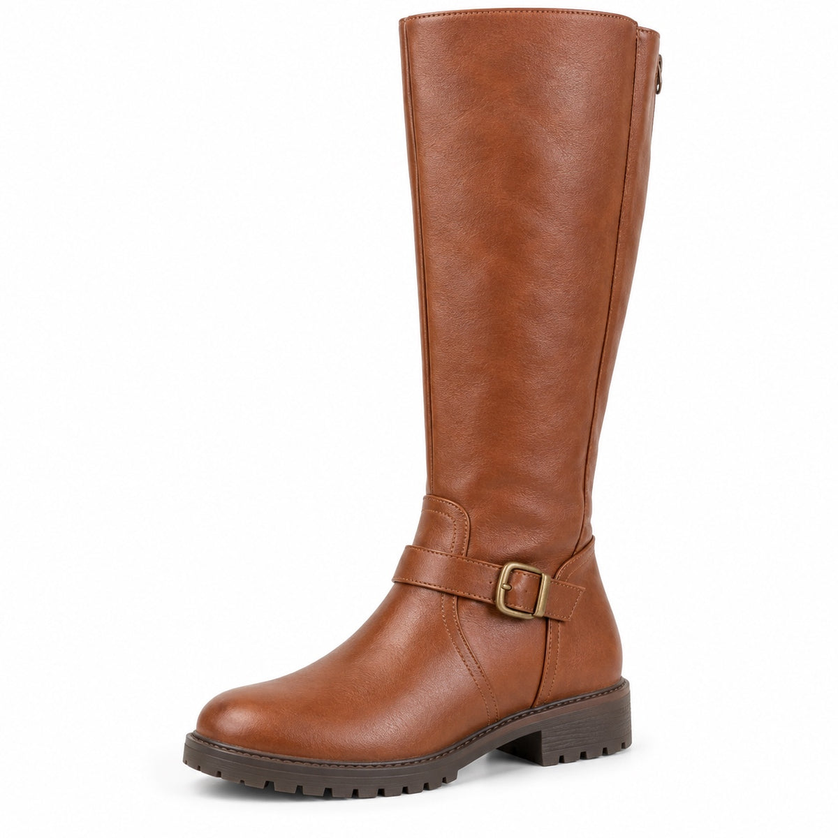 Darlene – Women's Wide Calf Boots in Brown