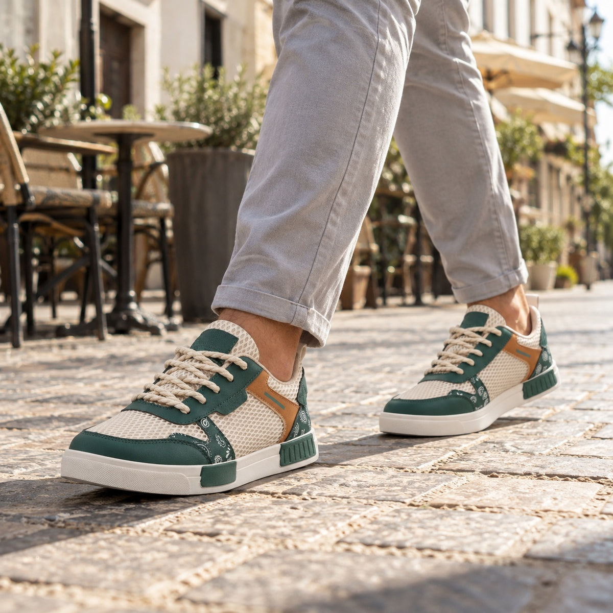 Darrell – Men's Walking Shoes, worn on a walk