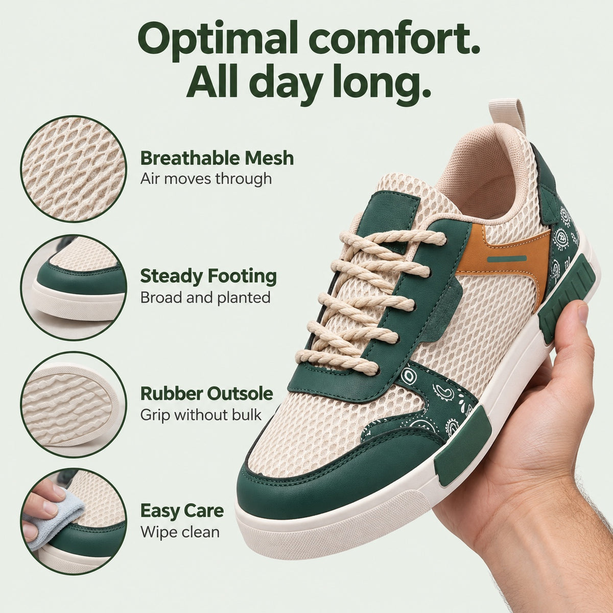 Darrell – Men's Walking Shoes, features