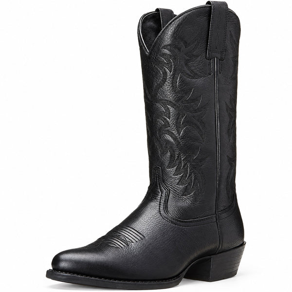 Darryl – Men's Wide Calf Boots in Black