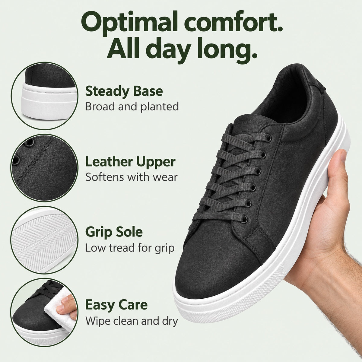 Delbert – Men's Walking Sneakers, features