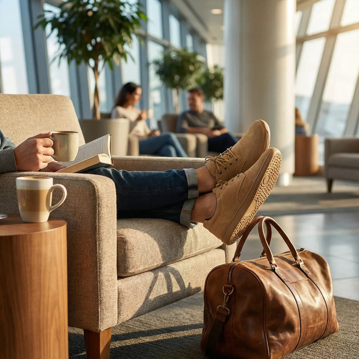 Haven – Premium Suede & Wide-Fit Barefoot Derby